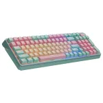 Klaviatuur Cooler Master MK770 mehaaniline, USB + RF juhtmevaba + Bluetooth, QWERTY prantsuse, 99 klahvi, RGB, t&uuml;rkiissinine