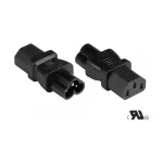 toiteadapter IEC seadmepistik C6 (sirge) IEC seadmepesale C13 (sirge), UL, must, Good Connections&reg; (PA-0630S)