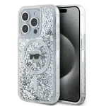 Karl Lagerfeld KLHMP15LLGKISGH iPhone 15 Pro 6,1 inch k&otilde;va &uuml;mbris, l&auml;bipaistev vedels&auml;delus Karl Head MagSafe
