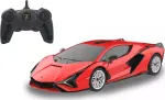 JAMARA Lamborghini Si&aacute;n RC Stunt Car - 1:24 Scale - Ready-to-Drive - Red - Plastic