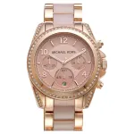 Michael Kors Parker naiste roosakuldse tooniga roostevabast terasest kronograafkell MK5943
