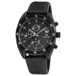 ARMANI AR5928 Meeste Kvartskronograafkell 43mm Must Roostevaba Teras