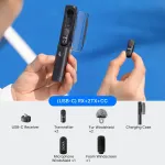 BOYA MAGIC-05 Traadita Mikrofon 2.4GHz USB-C - Must