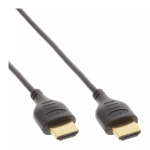 InLine High Speed HDMI kaabel Ethernetiga, AM/AM, &uuml;li&otilde;huke, must/kuldne, 1,8 m