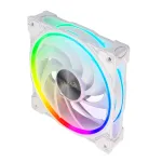 Akasa SOHO AR 120 mm korpuse ventilaator adresseeritava RGB-ga, valge