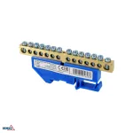 SCHELINGER 14-pooluseline DIN-liistu klemmiplokk 8-12 mm&sup2; sinine
