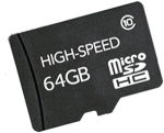 BrightSign SDHC-64C10-1(M) - 64 GB - MicroSD - klass 10