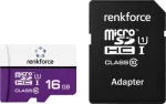 Renkforce RF-mSDC-16GB microSDHC kaart 16 GB Class 10 UHS-I U1 koos SD-adapteriga RF-7577908