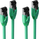 S CONN maximum connectivity BASIC-S Cat. 8.1 F/FTP PIMF LSZH roheline v&otilde;rgukaabel 1,0m, 2-pakk SC08-41023-2
