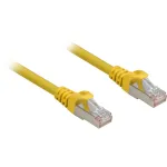 V&otilde;rgukaabel Sharkoon Cat.6a SFTP RJ-45 Cat6a 0,5 m Kollane