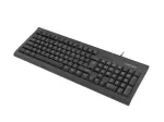 Juhtmega t&auml;issuuruses klaviatuur NATEC MORAY Kodu/Kontor USB QWERTY US International Must, 104 klahvi, numbriklahvistik