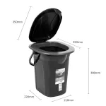 GreenBlue GB320BL kaasaskantav reisi-tualettpott, iste, telkimine, festival, k&auml;epide, kaas, vastupidav, stabiilne, 19L