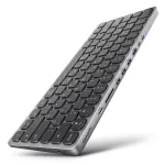 Axagon HMC-KB-CRL, USB 5 Gbps keskus klaviatuuriga, HDMI 4K/60Hz, 3x USB-A, SD/mSD, heli, PD100, kirillitsa klahvistik