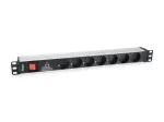 Equip 333309 pikendusjuhe 1,8 m 7 vahelduvvoolu pistikupesa Siseruumides Must, Valge