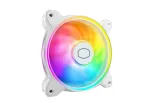 Cooler Master MasterFan MF120 Halo2 White Edition MFL-B2DW-21NP2-R2 120 mm ARGB korpuse ventilaator, 27 dB, 51,88 CFM, valge
