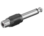 Microconnect AUDANG kaablisoolis muundur 6,3 mm RCA Must