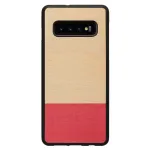 Nutitelefoni &uuml;mbris mehele ja puidust Samsung Galaxy S10 Plus jaoks &mdash; Miss Match Must