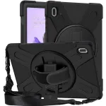 eSTUFF ES681858-BULK AUSTIN tagakaas Samsung Galaxy Tab S10+/S9+/S9 FE+/S8+/S7+/S7 FE jaoks, silikoon/pol&uuml;karbonaat, must