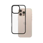 PanzerGlass &reg; HardCase l&auml;bipaistev musta raamiga iPhone 16 Pro Max