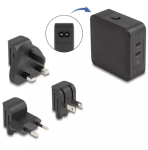 Siselaadija DeLOCK 41443 Universal Must vahelduvvool 100-240 V 2x USB USB-C