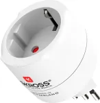 Reisiadapter SKROSS 1.500272-E &mdash; Euroopa &Scaron;veitsi/Itaalia/Brasiilia jaoks 2- ja 3-pooluselistele seadmetele