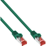 InLine 100 tk hulgipakendis patch-kaabel S/FTP PiMF Cat.6 PVC vask roheline 0,5 m