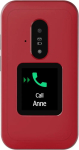 Feature phone Doro Leva E30 clamshell, 2.8 inch (7.11 cm) 320x240, Single SIM, 0.3 MP camera, 1150 mAh, IP55, Red/Valge