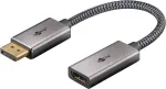 Plus DisplayPort > HDMI adapterkaabel, 8K @ 60Hz (hall, 20cm, 32 Gbit/s)