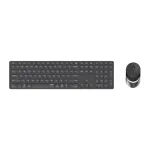 Rapoo 9850M klaviatuur ja hiir komplektis Kodune RF-juhtmevaba Bluetooth QWERTZ Saksa Hall