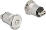 DeLOCK 88194 pistikupesa t&uuml;&uuml;p B + USB t&uuml;&uuml;p A must h&otilde;bedane