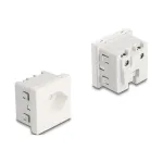 Maandatud pistikupesa DELOCK Easy 45 T13 &Scaron;veits 45&times;45 mm, 250 V / 10 A, valge