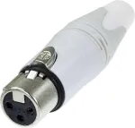 Neutrik NC3FXX-WT - XLR - must - roostevaba teras - valge - pronks - pol&uuml;amiid - pol&uuml;oks&uuml;met&uuml;leen (POM) - pol&uuml;uretaan - tsink - IP40 - 2,5 mm&sup2; - 1,5 V (NC3FXX-WT)