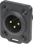 Neutrik NC3MDX-TOP juhtmepistik XLR must (NC3MDX-TOP)