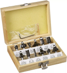 kwb 757290 freesikomplekt, 12 tk, 8 mm vars, puitkarbis