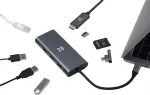 XtremeMac XWH-HUB8-13 liidesejaotur USB USB-C 40000 Mbit/s hall (XWH-HUB8-13)