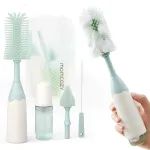 Momcozy PUSH-PRESS disainiga pudeliharjakomplekt roheline