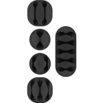 Kaabliklamber Goobay 70683 Lauale Seinale Must 5 tk