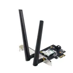 Sisemine WLAN-kaart ASUS PCE-AXE5400 &mdash; PCIe, Wi‑Fi 6E kolmeribaline (2,4/5/6 GHz), 2402 Mbps, Bluetooth 5.2