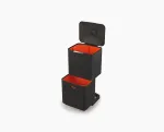Joseph Joseph Totem Max 60L Black Waste & Recycling Bin