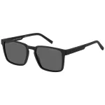 Tommy Hilfiger Meeste TH-2088-S-003 P&auml;ikeseprillid - Must atsetaatraam, Hallid pol&uuml;karbonaat l&auml;&auml;tsed, 55mm