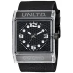 Marc Ecko meeste kvartskell analoogkell E08513G6 44mm must sihverplaat silikoonrihm