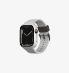 UNIQ Monos 2in1 Apple Watch Rihm koos Kaitse&uuml;mbrisega Seeria 4/5/6/7/8/9/SE/SE2/SE3 44/45mm Chalk Grey