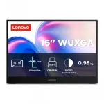 Lenovo L16 16-tolline WUXGA kaasaskantav IPS-kuvar USB-C-ga, 300 niti, 60Hz, 3-aastane garantii