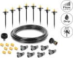 Delock Micro-Drip komplekt pottidele &ndash; T&auml;ielik tilkniisutuss&uuml;steem potitaimedele, 10 taimele, 15 m peavoolik, reguleeritavad tilgutid, UV-kindel