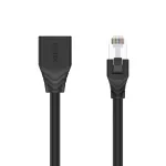 UNITEK Cat.6 STP RJ45 pikenduskaabel (8P8C) isane-emane, 2m, must