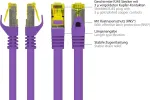 GoodConnections Cat.7 S/FTP paigalduskaabel RNS&reg; riivi kaitsega, 40 m, violetne 8070R-400V