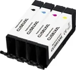 Renkforce &uuml;hilduv tindikassettide komplekt Canon CLI-581 XXL must, ts&uuml;aan, magenta, kollane (RF-6953996)