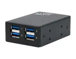 EXSYS USB 3.2 Gen1 4-pordiline metallist jaotur 15KV ESD-kaitsega (EX-11240HMS)