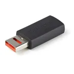 StarTech.com Secure Charging USB Data Blocker Adapter &ndash; isane-emane USB-A ainult laadimise adapter &ndash; andmeedastuseta laadimis-/toiteadapter telefonile/tahvlile &ndash; andmeid blokeeriv USB kaitseadapter
