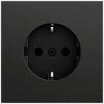 GIRA 418874 SCHUKO pistikupesa System 70 must